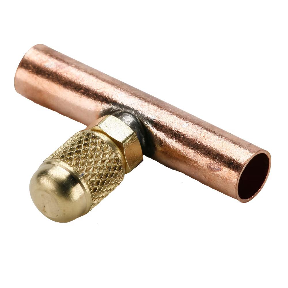 Refrigeration Access Valves Solder Tee Flare to Solder