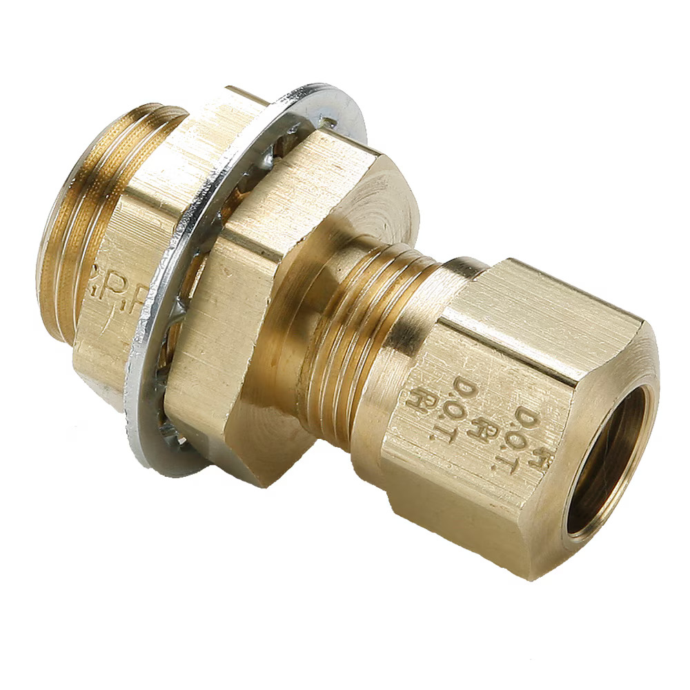 Air Brake D.O.T. Compression Style Fittings for J844 Tubing - NTA Bulkhead Tube to Female Pipe