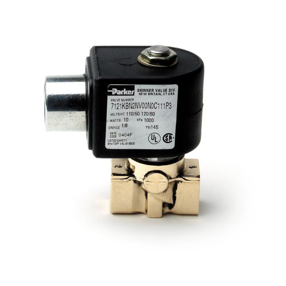 Parker 2-Way Normally Closed, 1/4" NPT General Purpose Solenoid Valves