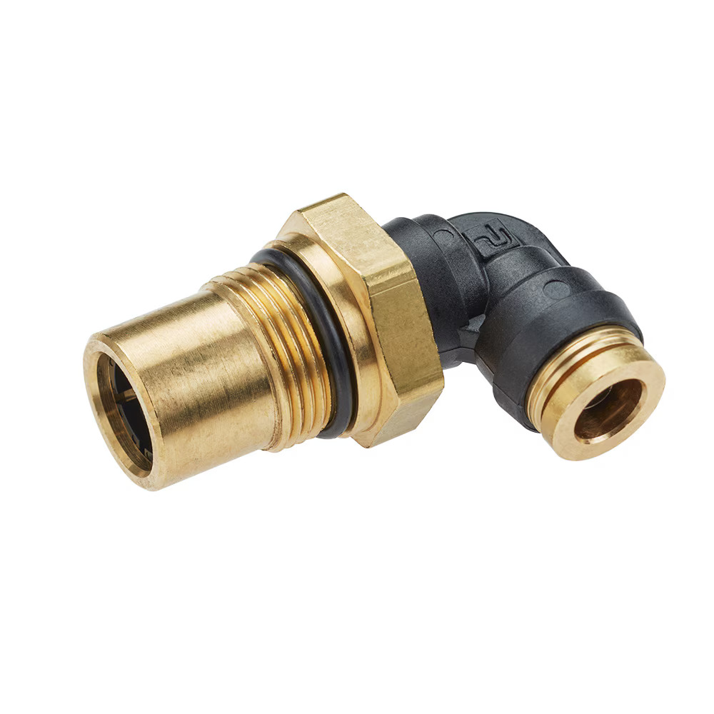 Air Brake DOT Single & Double Check Valves 90° Elbow Male M22 Thread Push-to-Connect N/A