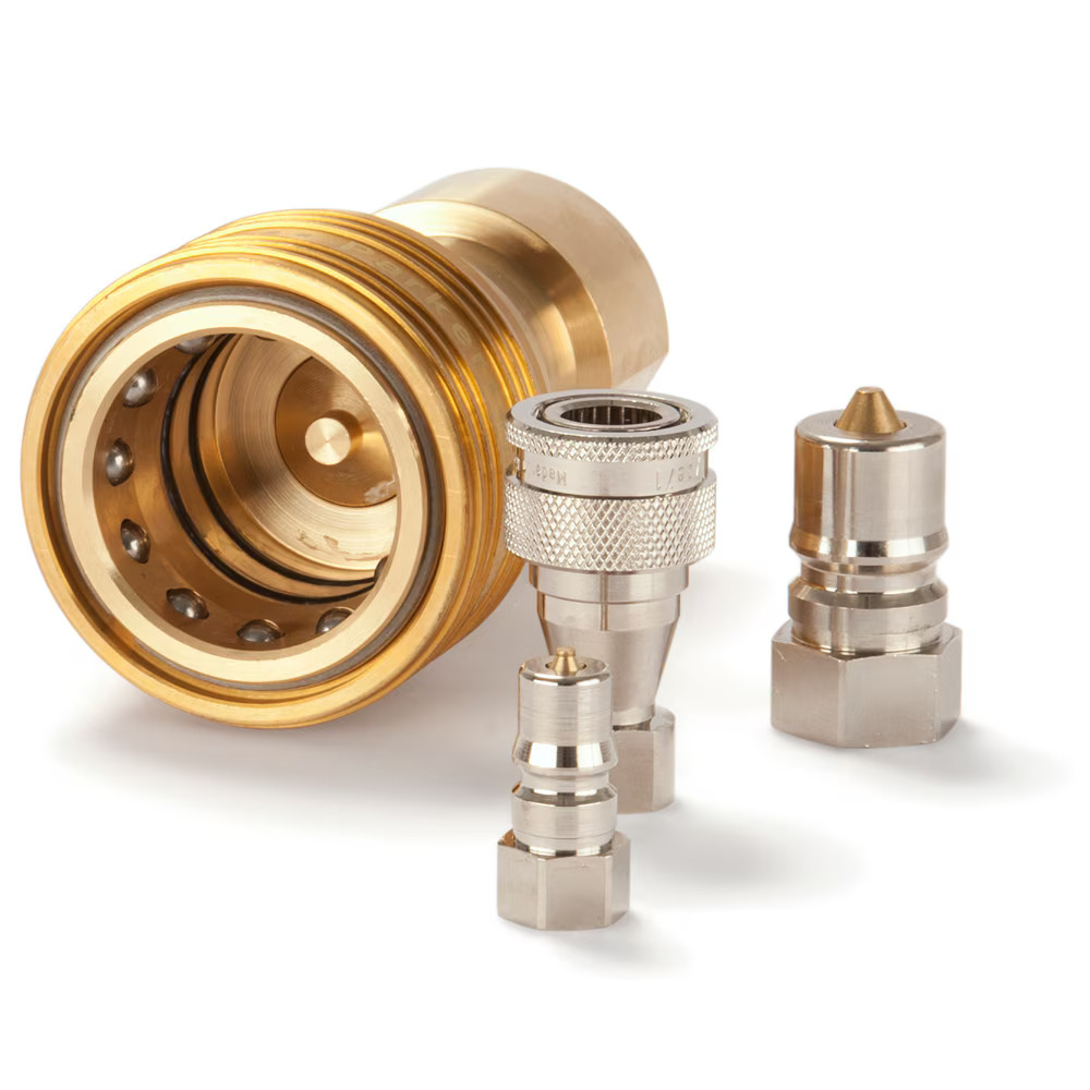 Serie 72  Straight-Through Han Lynkobling (uden ventil) - Hun Gevind - Messing