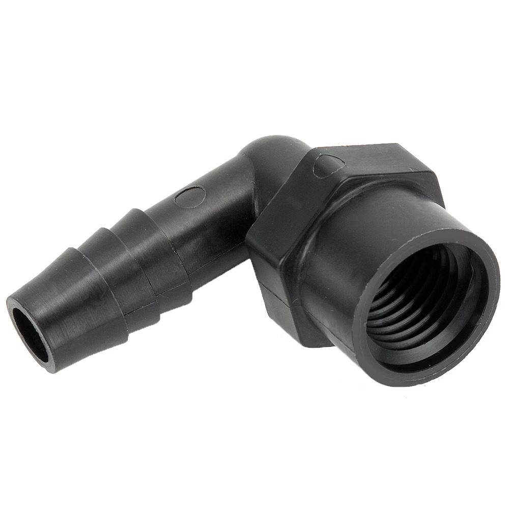 Plastic Barbed Fittings, Parker Par-Barbs Elbow 90° Barb to Female Pipe Barb Female Pipe