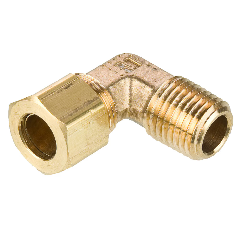 Inch Brass Compression Fittings Elbow 90° Compression 3/8"