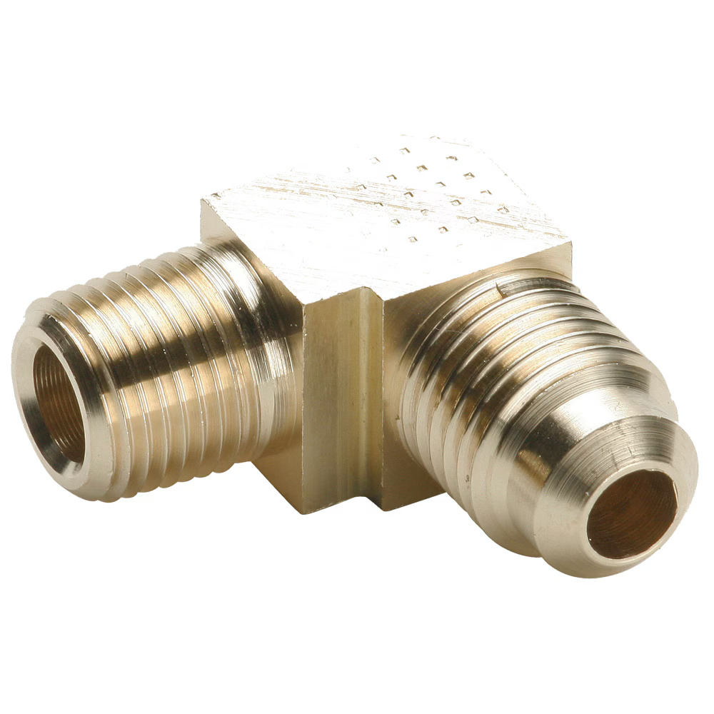Brass 45° Flare Fittings 90° Extruded Elbow Flare to Pipe Flare Male Pipe NA