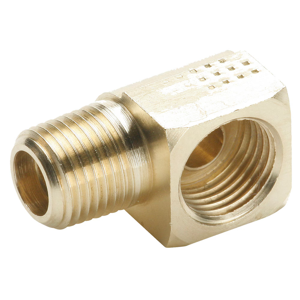 Brass Inverted Flare Fittings 90° Elbow Flare to Pipe