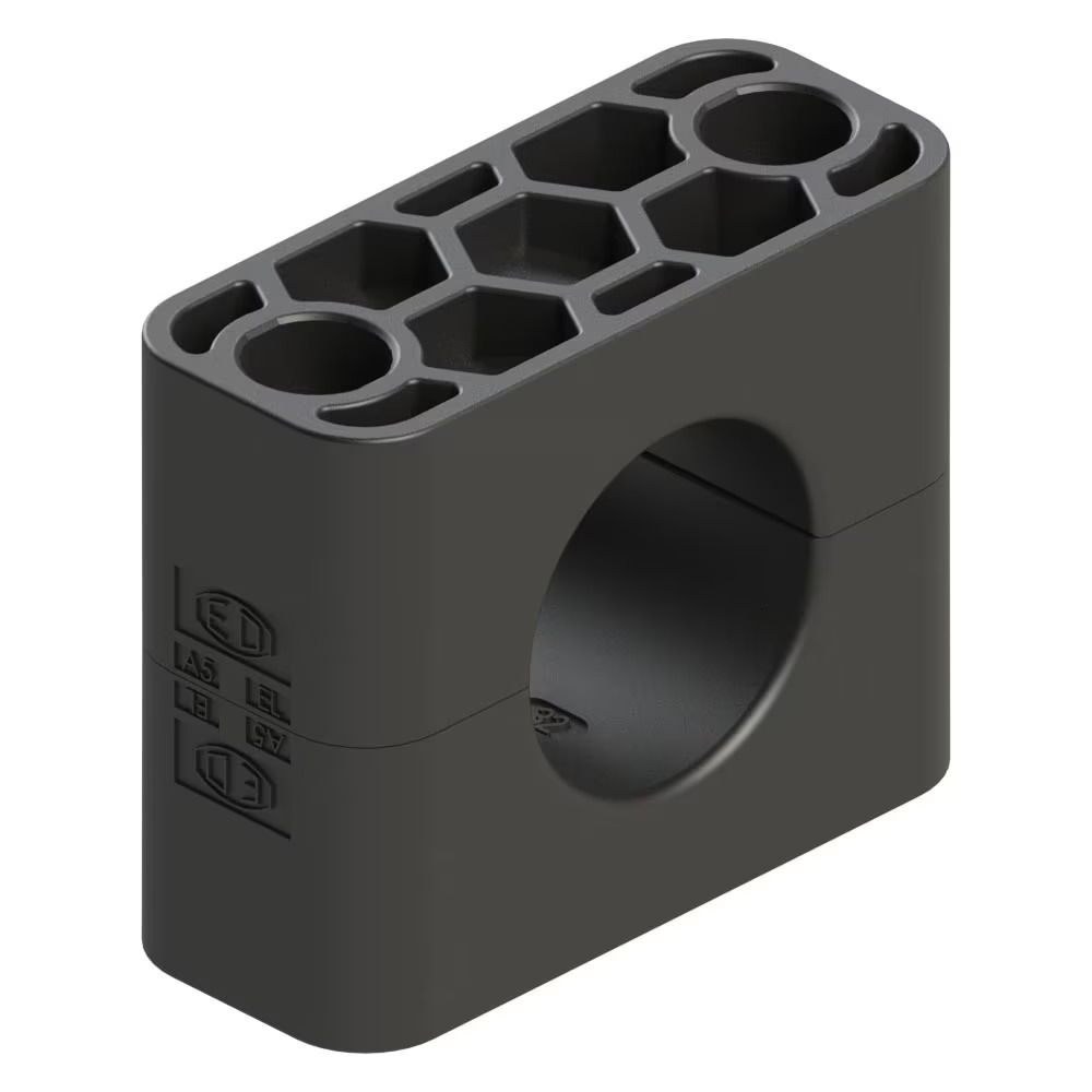 Clamps - Fire Retardant acc. EN 45545-2 Rubber fire-retardant smooth without tension clearance