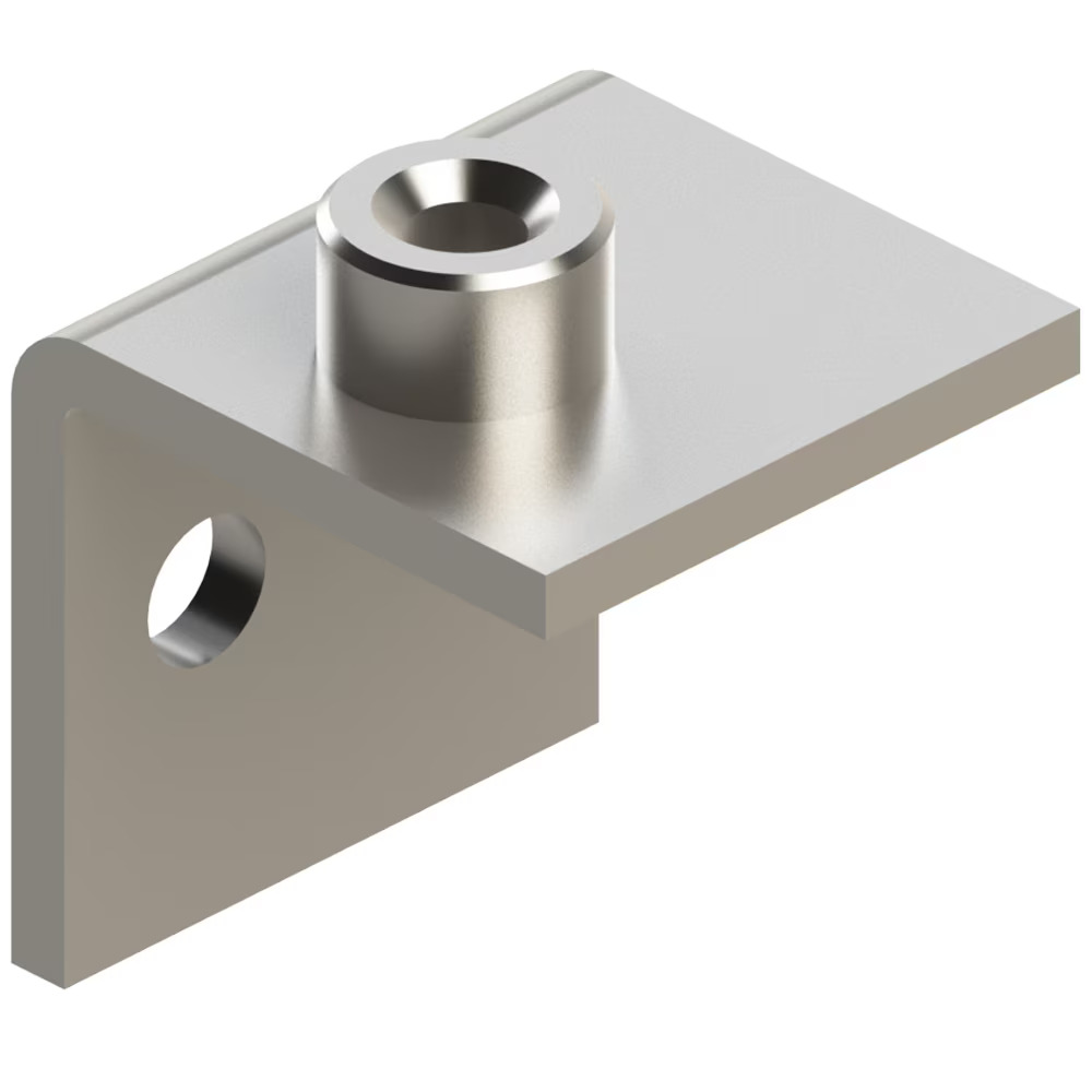 Clamps - Series A, Light Series (DIN 3015-1) Stainless Steel W5 (1.4401 or 1.4571 n/a Weld plate angled