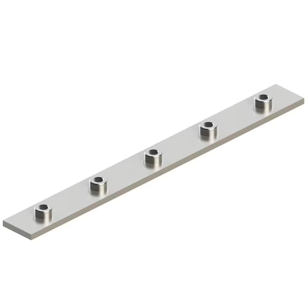 Clamps - Series B, Double Series (DIN 3015-3) Stainless Steel W5 (1.4401 or 1.4571 n/a Multiple weld plate (5 clamps