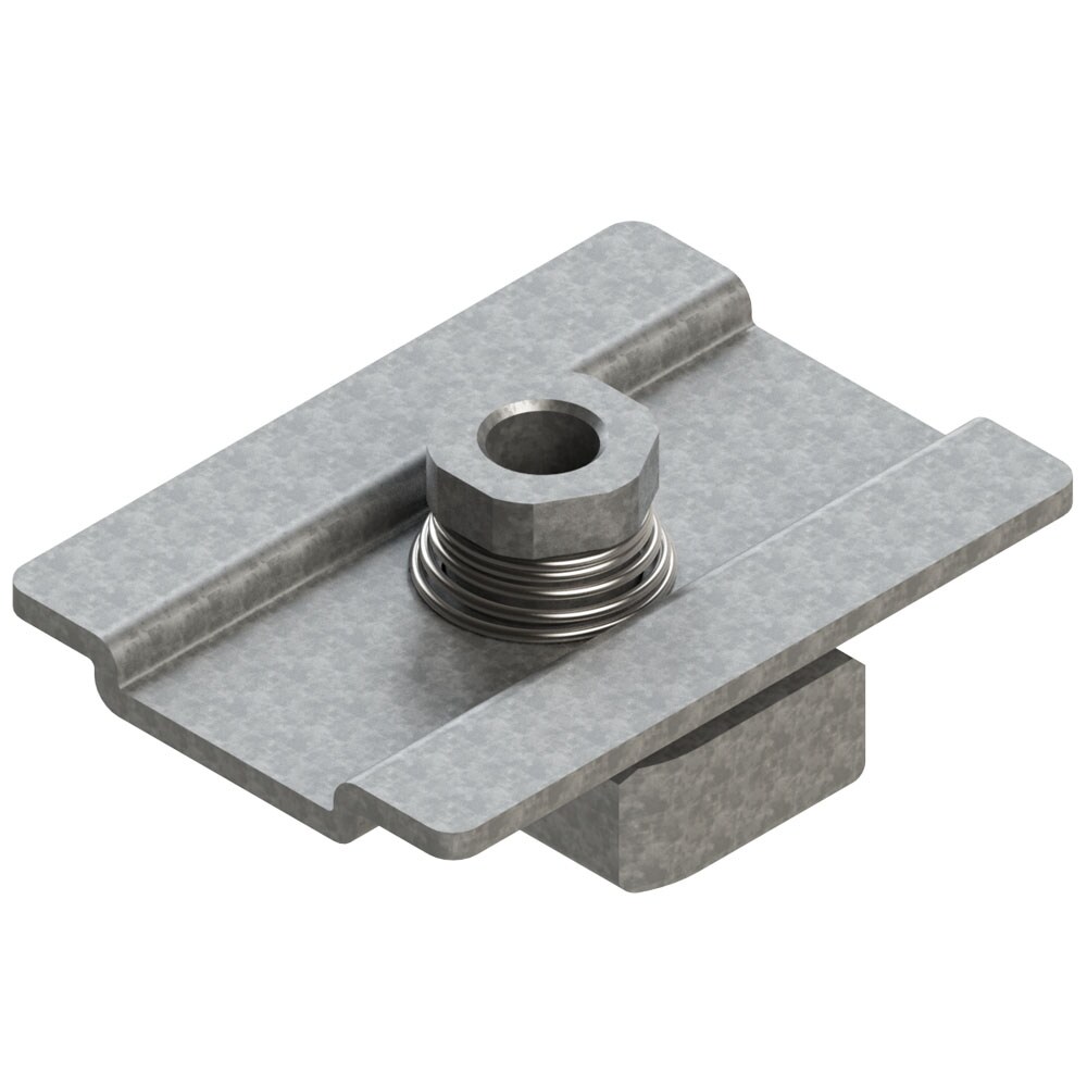 Clamps - Fixed Adaptor for channel rails Steel galvanized Cr(VI B-Series