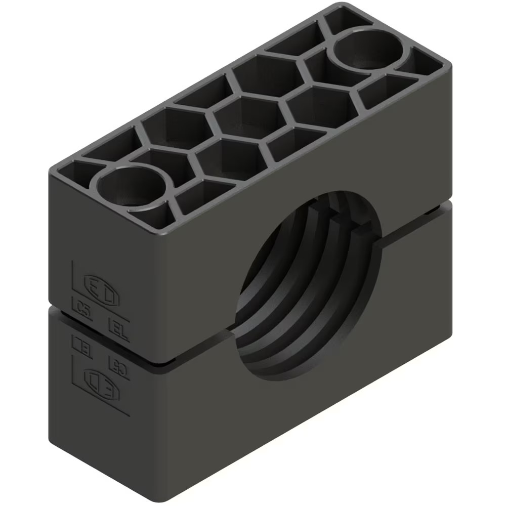 Clamps - Fire Retardant acc. EN 45545-2 Rubber fire-retardant ripped with tension clearance