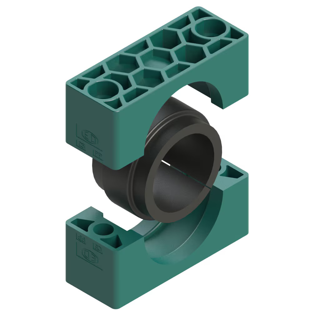 Clamps - Series A & C with Elastomerinlay Polypropylene C-Series