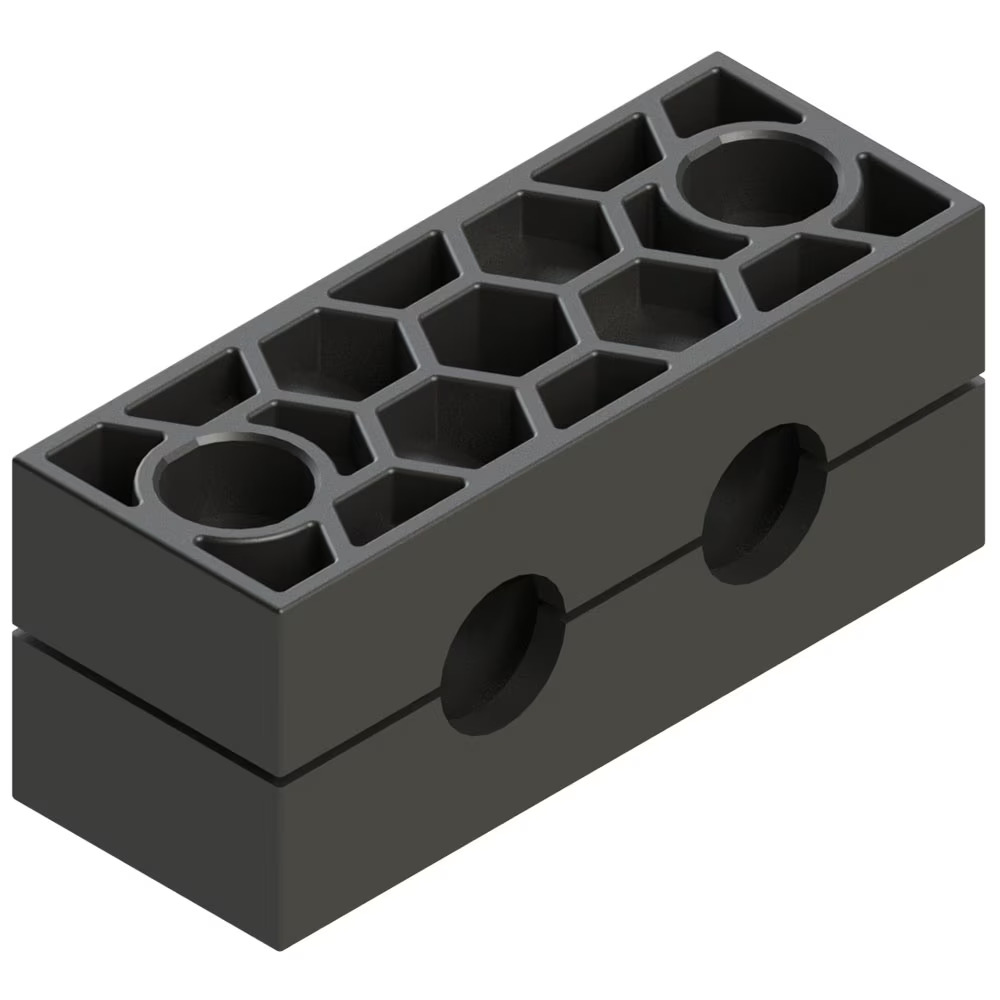 Clamps - Multiclamps (DIN 3015-1) Polyamid 6 Ripped with tension clearance