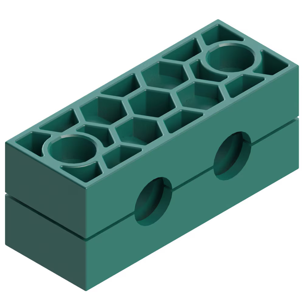 Clamps - Multiclamps (DIN 3015-1) Polypropylene Ripped with tension clearance