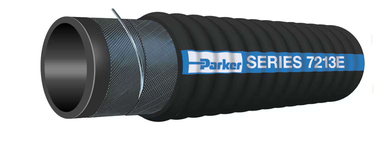 WILDCATTER® Corrugated Bottom Sediment & Waste Oilfield Suction/Vacuum Hose, Series 7213E