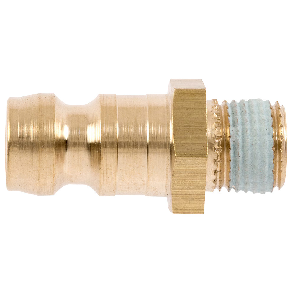 Serie 10  Straight-Through Han Lynkobling (uden ventil) - Han Gevind - Messing