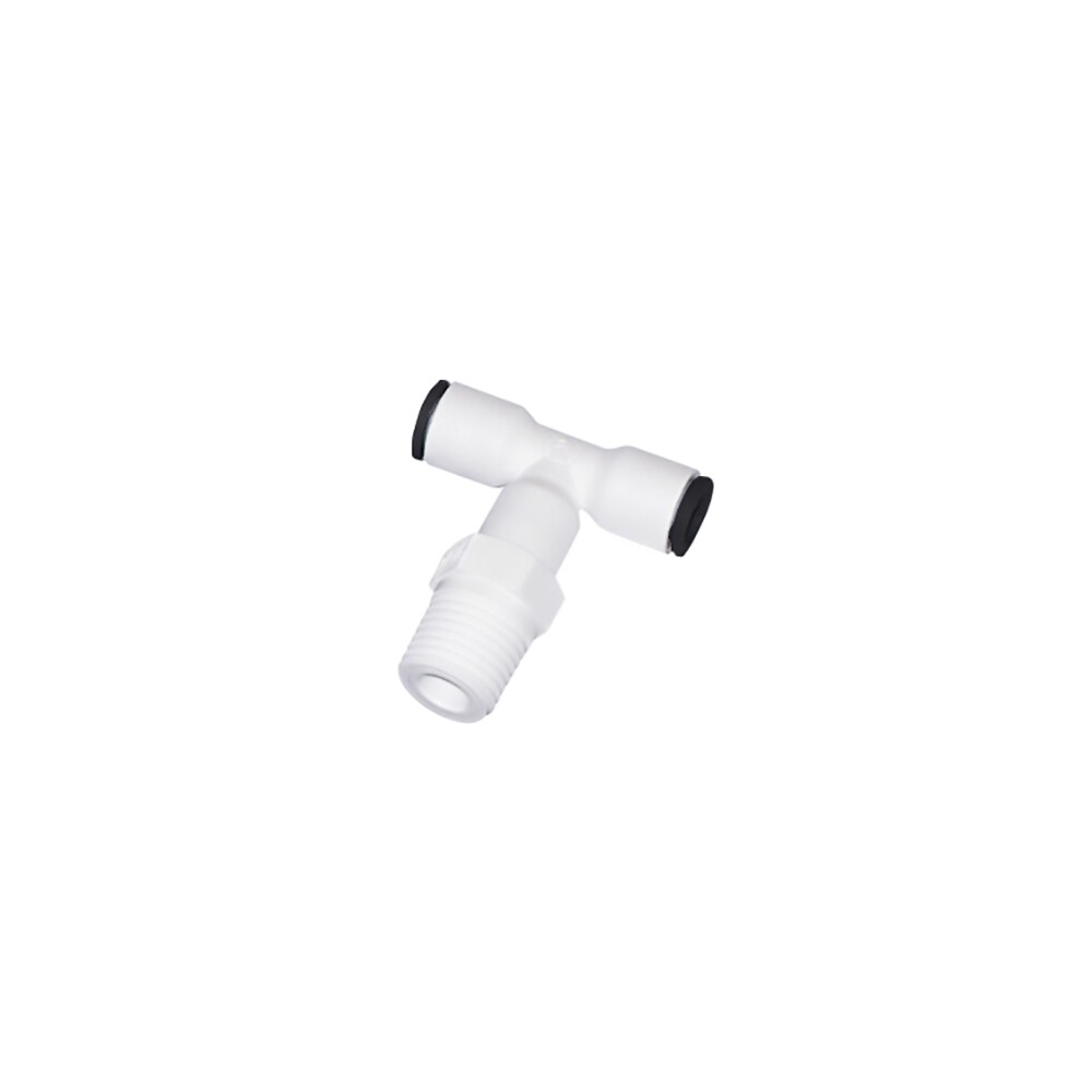CleanFit Push-In Fittings for Life Sciences and Clean Rooms Branch Tee - Male BSPT Bio-based Polymer
