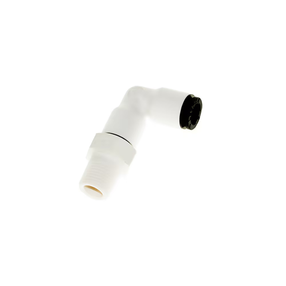 CleanFit Push-In Fittings for Life Sciences and Clean Rooms Elbow - Stud Male BSPT (Polymer Bio-based Polymer
