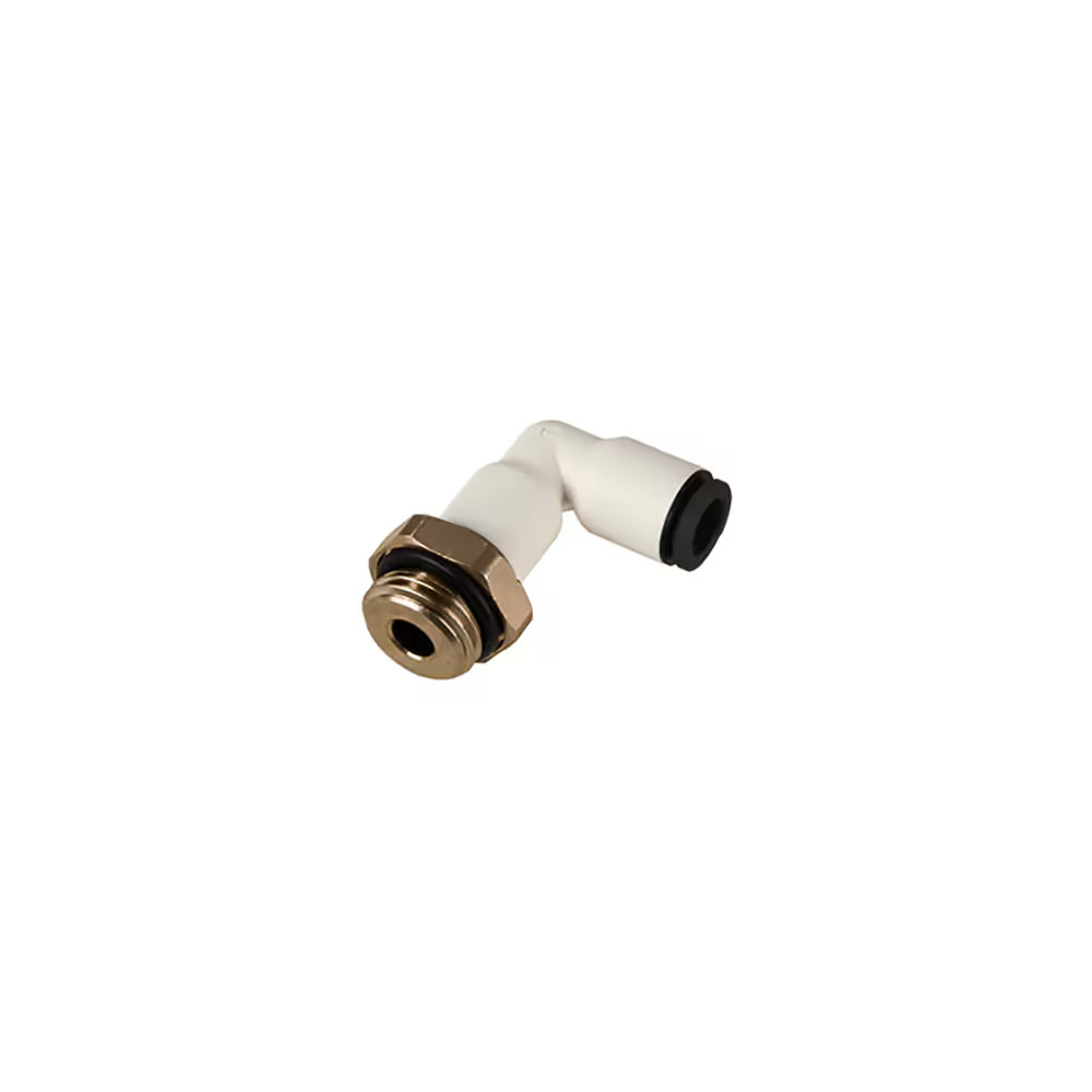 CleanFit Push-In Fittings for Life Sciences and Clean Rooms Elbow - Stud Male BSPP and Metric Thread Bio-based Polymer