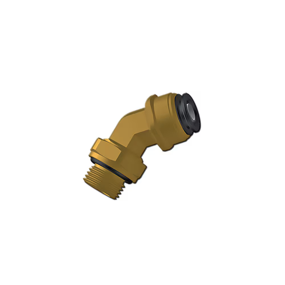 Prestomatic 2 Push-In Fittings Elbow 45° - Metric Thread
