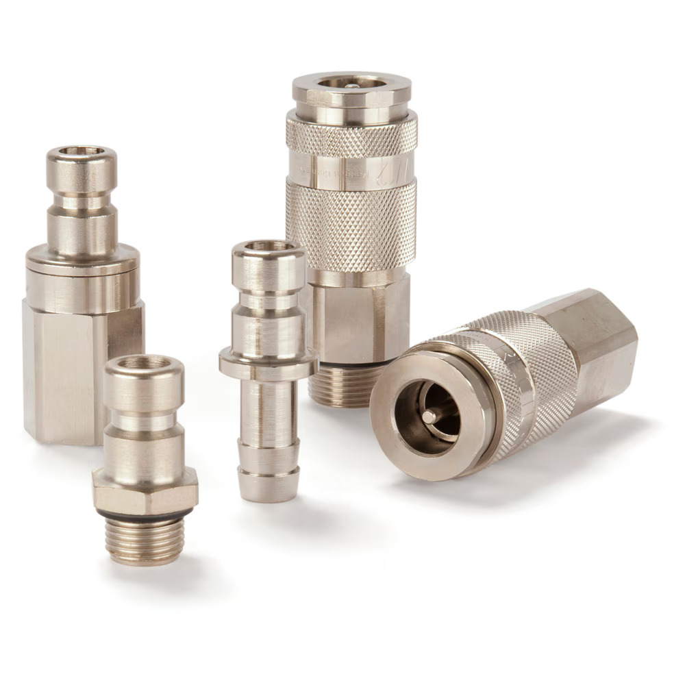 Serie 57  Straight-Through Hun Lynkobling (uden ventil) - Han Gevind - Messing