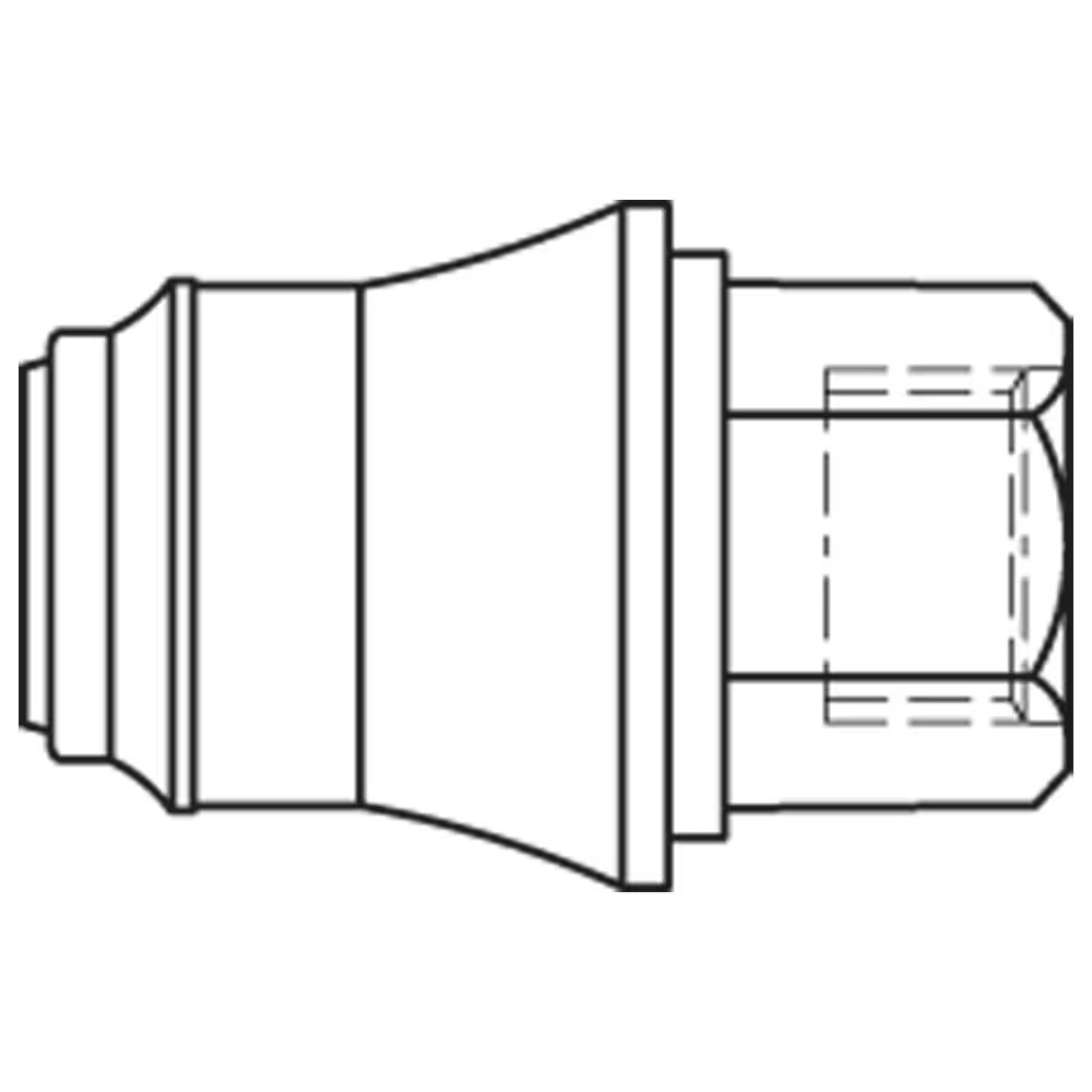 Quick Coupling for Medical Technology, Series MD Coupling Female Thread Double Shut-Off