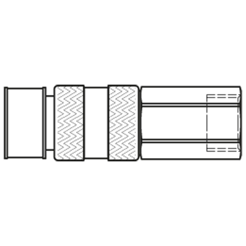 Serie 67  Safety (single shut-off) Hun Lynkobling (med ventil) - Hun Gevind - Messing