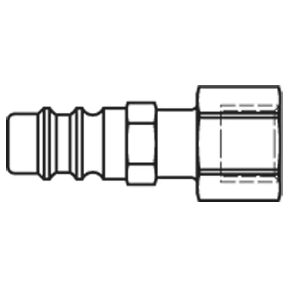 Serie 66  Safety (straight-through) Han Lynkobling (uden ventil) - Hun Gevind - Messing