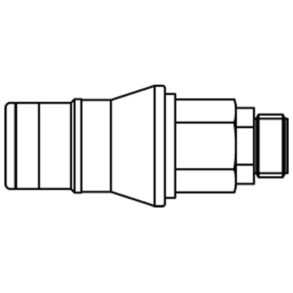 Quick Coupling for Medical Technology, Series MD Coupling Male Thread Single Shut-Off