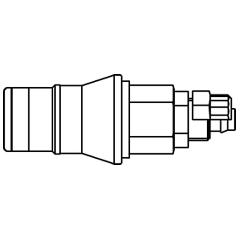 Quick Coupling for Medical Technology, Series MD Coupling with Plastic Hose Connection Single Shut-Off