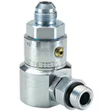 Hydraulic Inline & 90 Degree Elbow, High Pressure Swivels - PS Series Male SAE O-ring Straight Thread Male JIC 37 degree