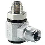 Hydraulic 90 Degree Elbow, Pressure Balanced Swivels - S Series Male NPTF Male JIC 37 degree
