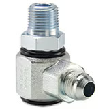 Hydraulic 90 Degree Elbow, Pressure Balanced Swivels - S Series Male JIC 37 degree Male NPTF