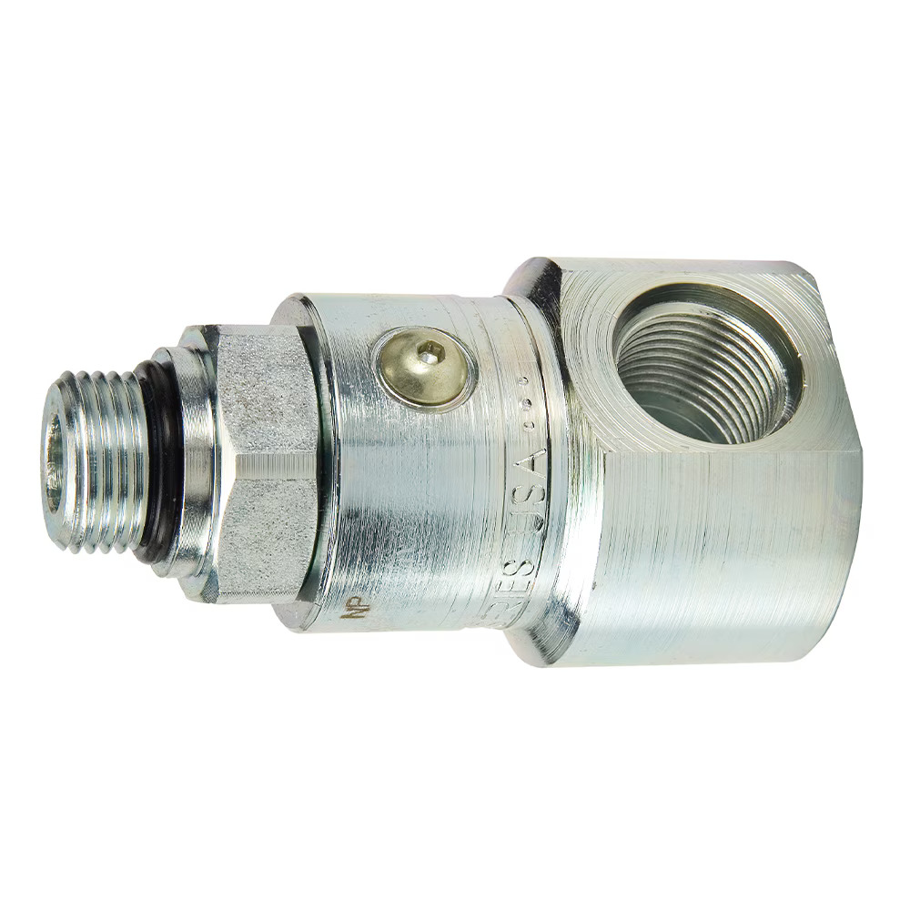 Hydraulic Inline & 90 Degree Elbow, High Pressure Swivels - PS Series Female SAE Straight Thread Male SAE O-ring Straight Thread