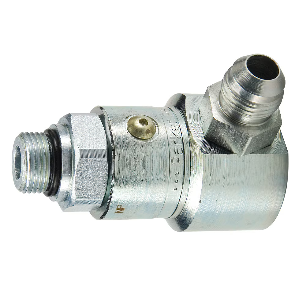 Hydraulic Inline & 90 Degree Elbow, High Pressure Swivels - PS Series Male JIC 37 degree Male SAE O-ring Straight Thread