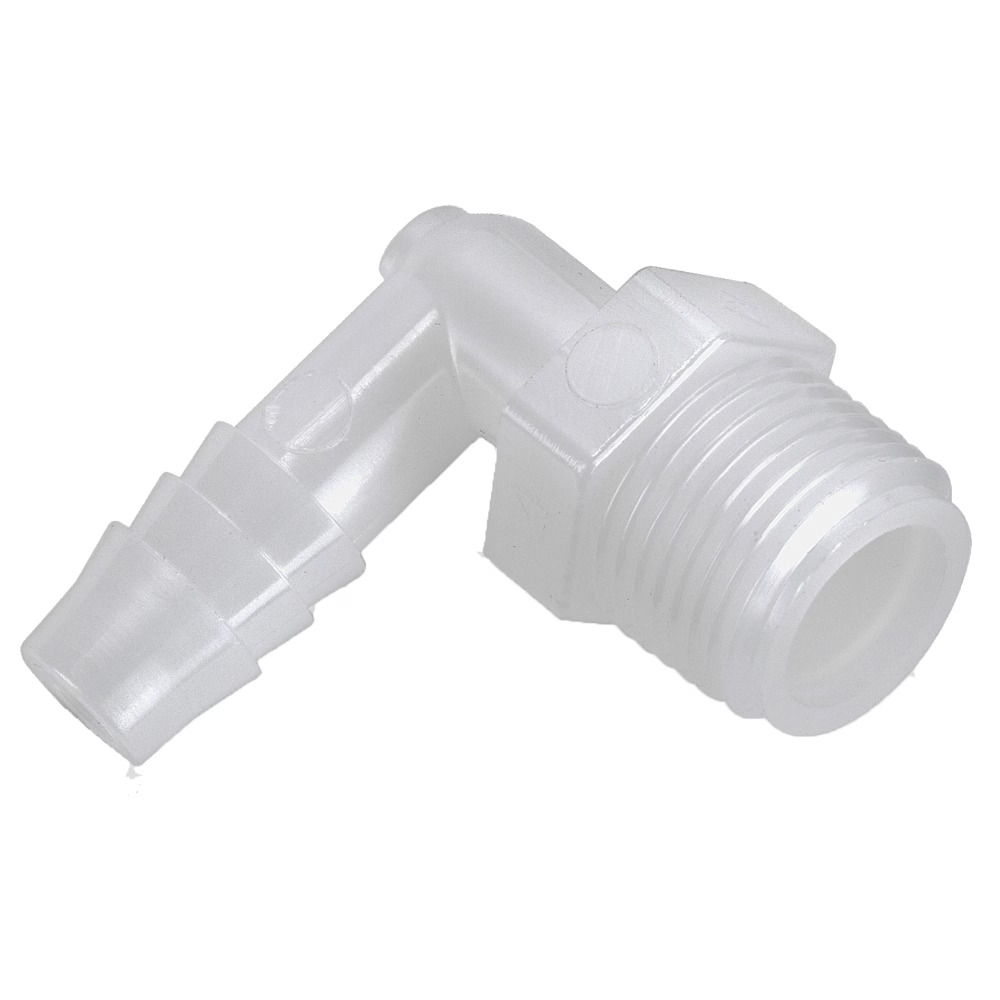 Plastic Barbed Fittings, Parker Par-Barbs Elbow 90° Barb to Pipe Barb Male Pipe