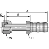 A/C Clip Air Conditioning Hose Fitting- 1A Series Fittings