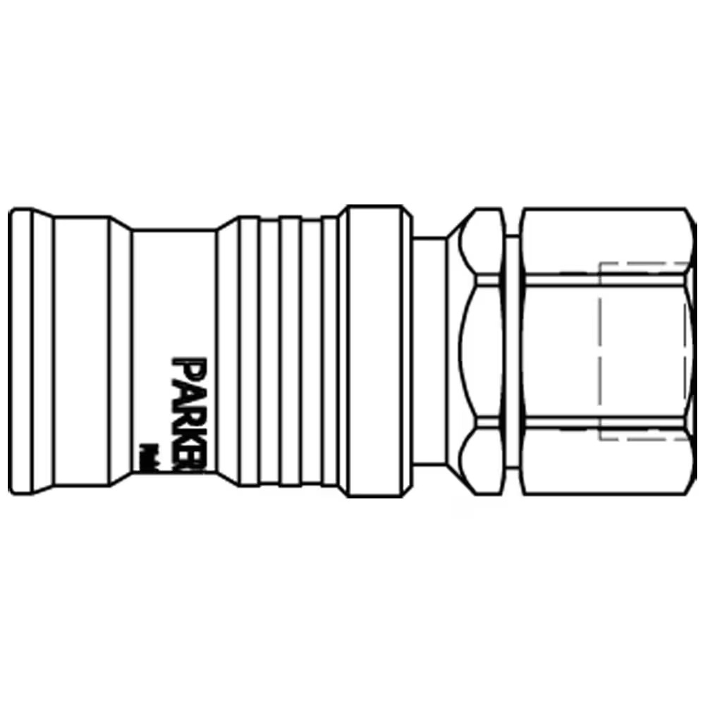 Quick Coupling for Fluid Handling Applications, Series 7000 7009 Coupling AISI 303 Female Thread