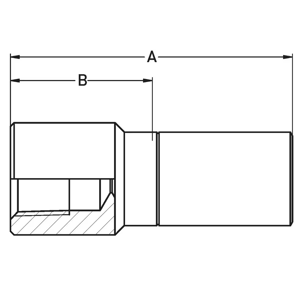 Crimped Thermoplastic UHP Hose Fittings TX Series 2 NPT