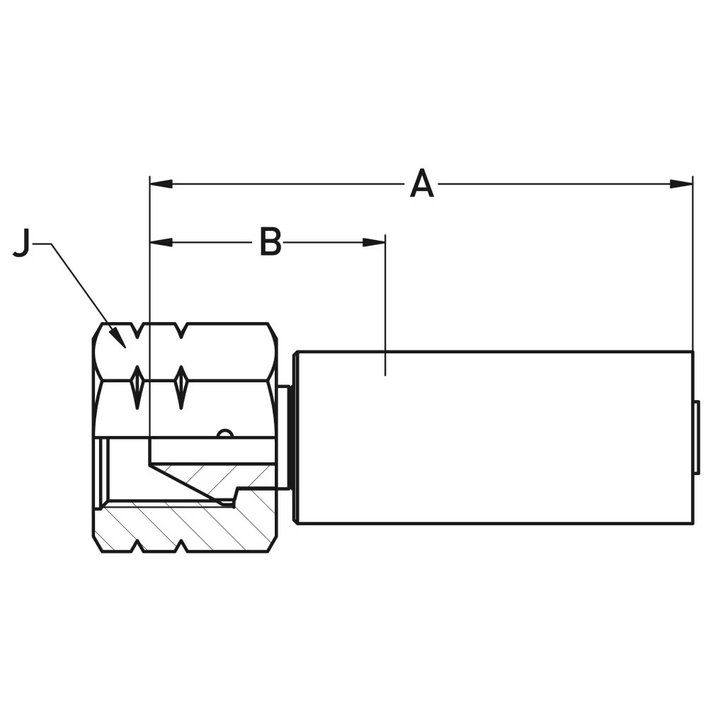 Crimped Thermoplastic UHP Hose Fittings, KX Series AY