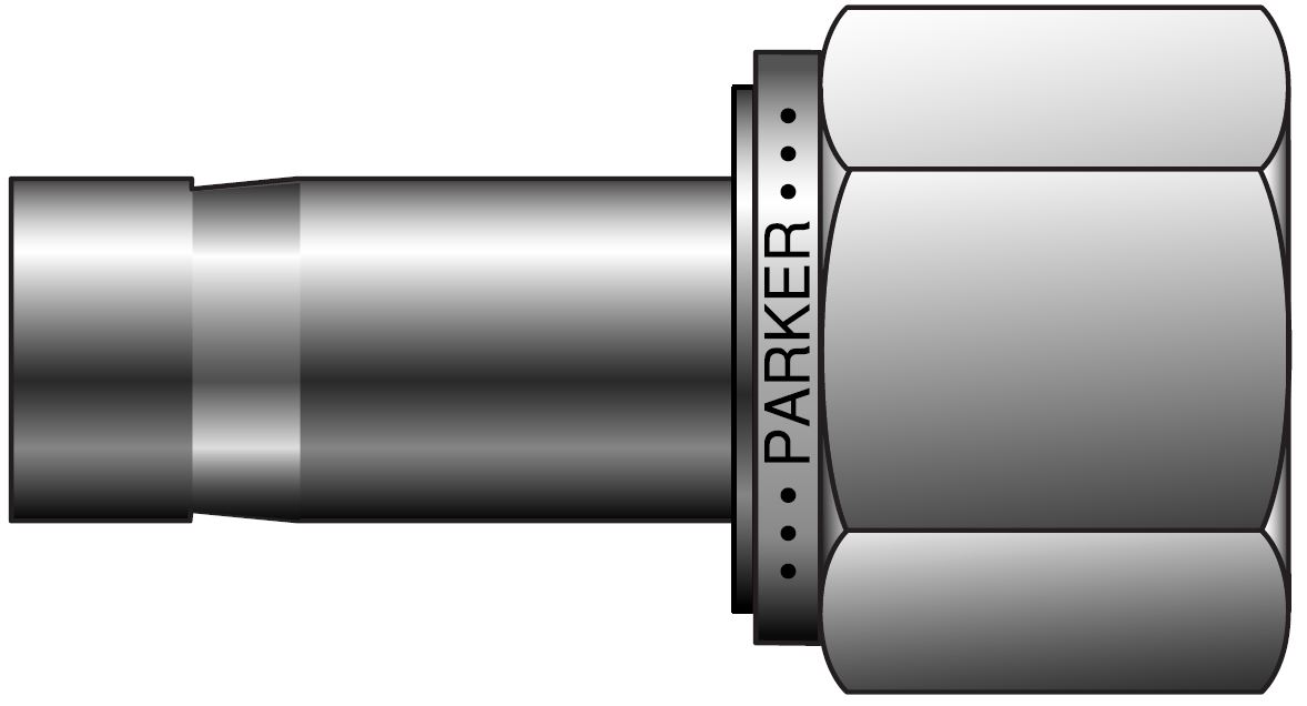 ALOK - BSP Konisk Hun Adapter For Metriske Rør