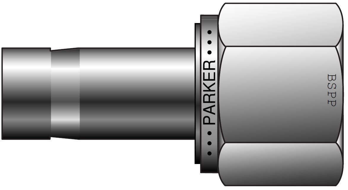 ALOK - BSPP Hun Adapter For Metriske Rør