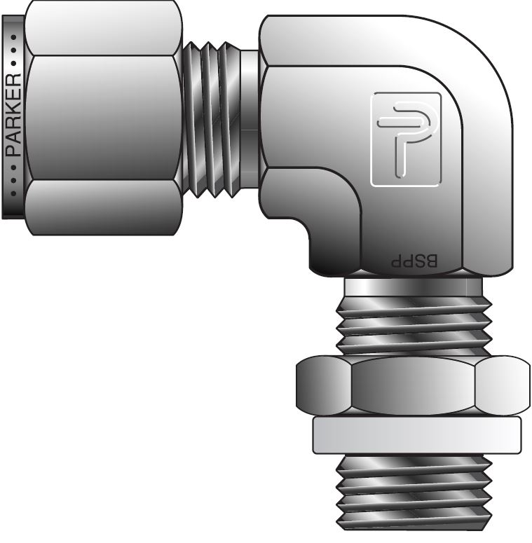 ALOK - BSPP Han Vinkel (Poditionable) For Tomme Rør