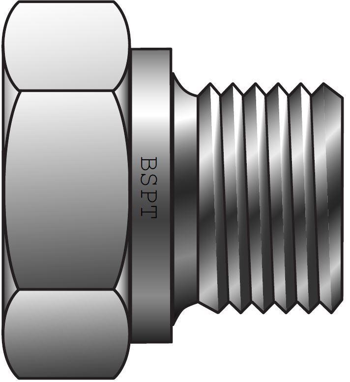 BSPP Parallel Han Med Udv. Sekskant Rør Prop