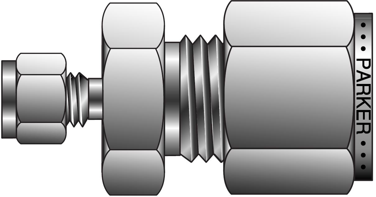CPI - Column Ende Fitting - (Uden Frit (Filter)) For Tomme Rør