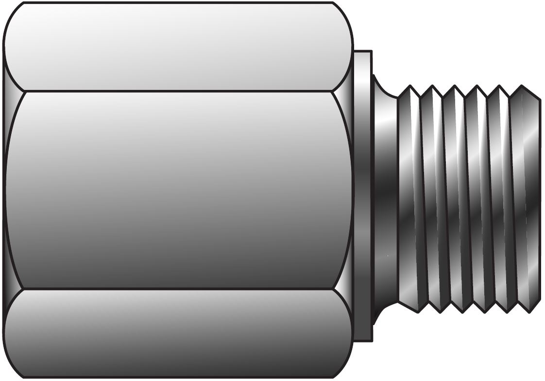 Hun NPT Til Han BSPP Adapter