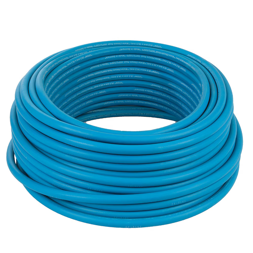Self-fastening hoses with internal textile yard for NBR & EPDM and external metallic braid for silicone & FKM 50 M EPDM