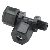 Compression Style Plastic Fittings, Fast-Tite Run Tee - Male Compression NPTF