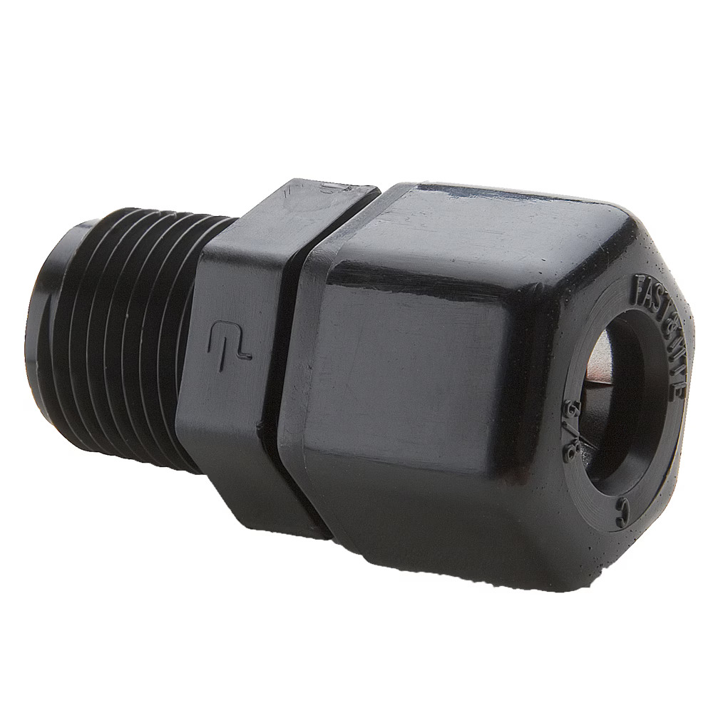 Compression Style Plastic Fittings, Fast-Tite Connector Compression NPTF
