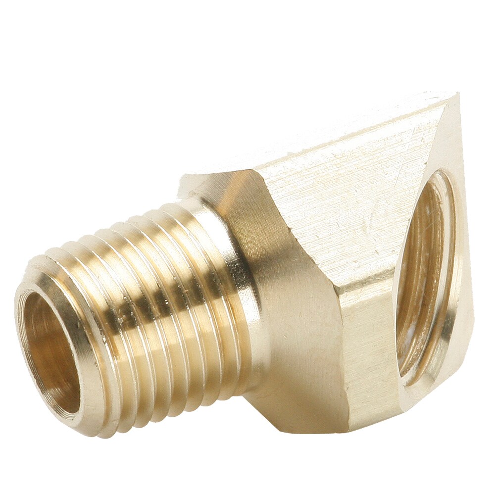 Brass Inverted Flare Fittings 45° Elbow Flare to Pipe