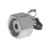 Test Point Fitting With Pin-Lock For Cones - Series 1 - With 24° cone swivel nut connection